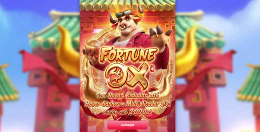 Écran d'accueil du jeu Fortune Ox.